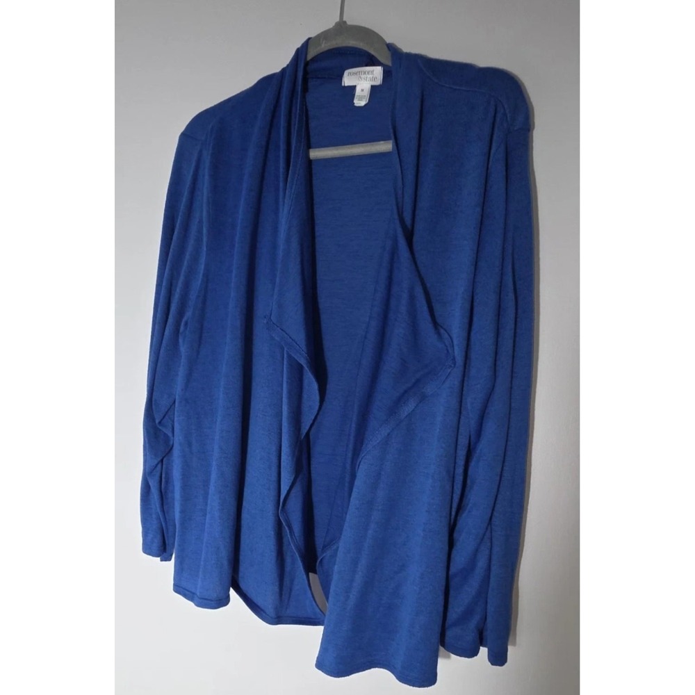 Rosemont & State Open Blue Cardigan Sweater Womens Plus 3X Made In USA